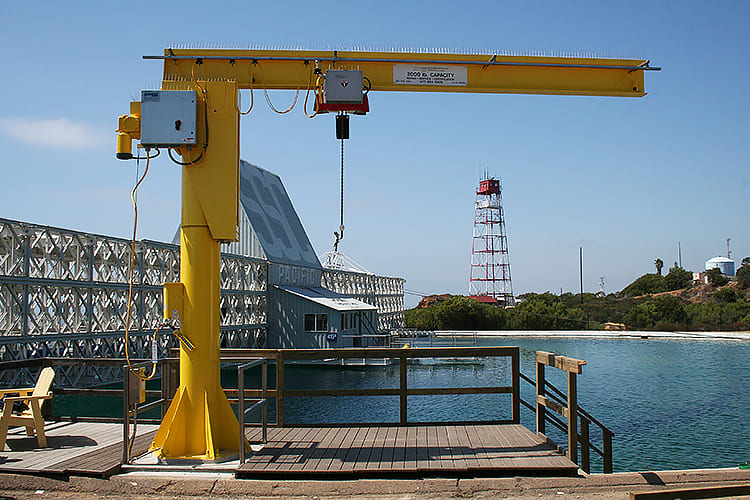 Freestanding jib crane